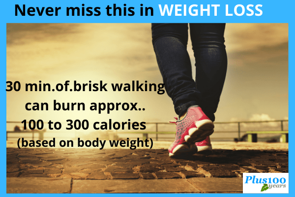 Brisk walking for weight loss 