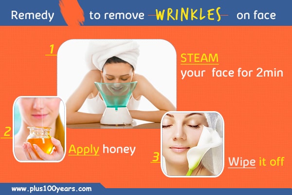 Remedy to remove wrinkles on face