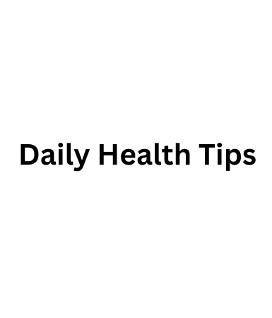 daily health tips 