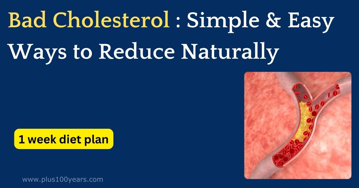 reduce bad cholesterol naturally