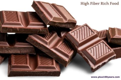 dark chocolate high fiber rich foods 