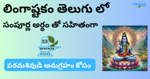 Lingashtakam In Telugu With Complete Meaning